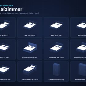 NeonPlan 3D Furniture Pack – Bedroom | Möbel-Pack Schlafzimmer
