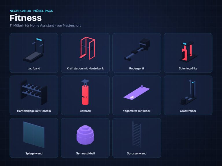 NeonPlan 3D Furniture Pack – Fitness | Möbel-Pack Fitness