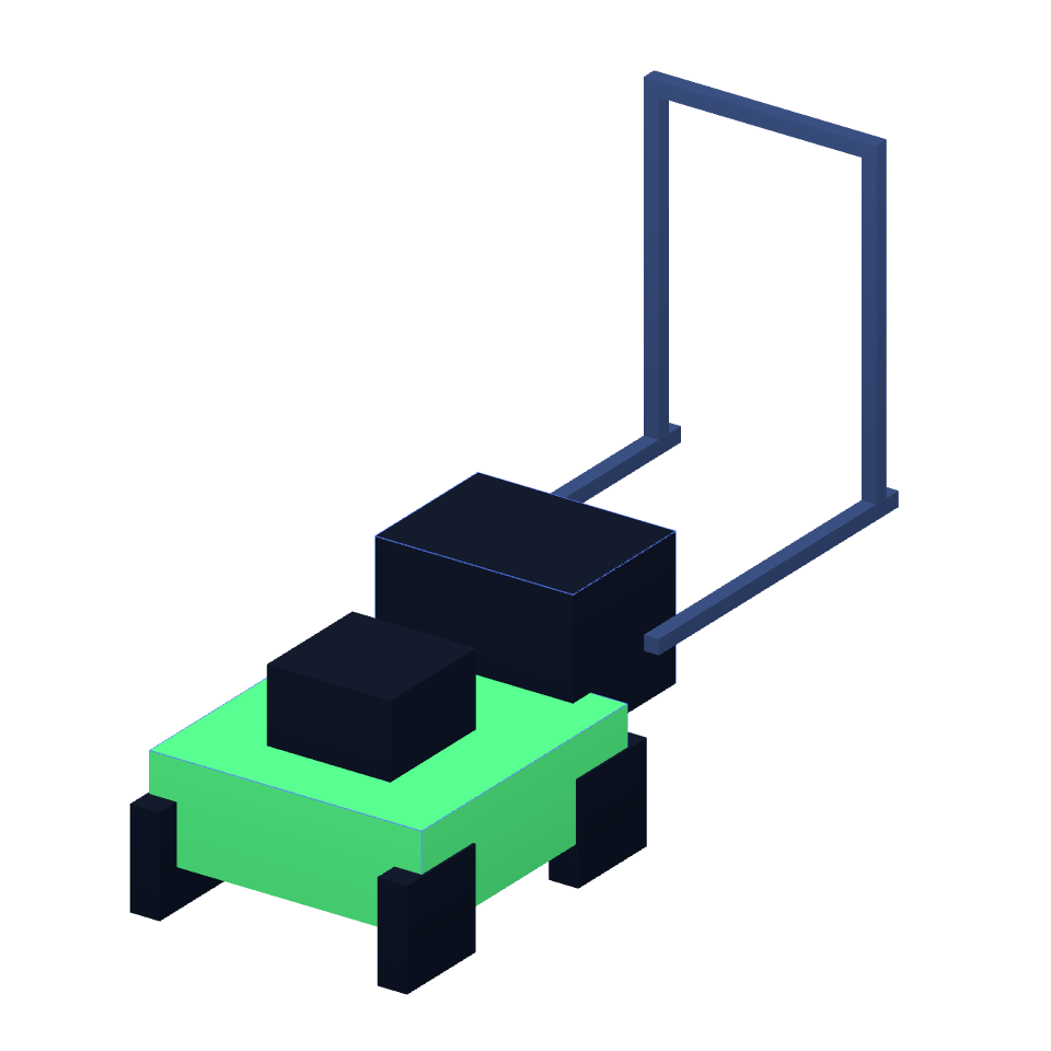 Lawn mower / Rasenmäher – NeonPlan 3D