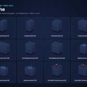 NeonPlan 3D Furniture Pack – Kitchen | Möbel-Pack Küche