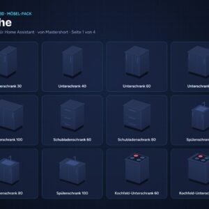 NeonPlan 3D Kitchen pack overview / Möbel-Pack Küche Übersicht