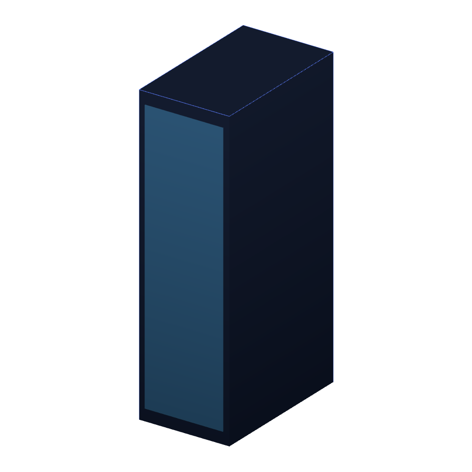 Server rack (42U) / Serverschrank 42 HE – NeonPlan 3D
