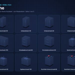 NeonPlan 3D Kitchen pack overview / Möbel-Pack Küche Übersicht