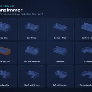 NeonPlan 3D Möbel-Pack Wohnzimmer – Übersicht Seite 1