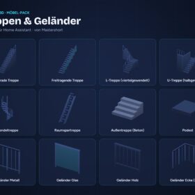 NeonPlan 3D Furniture Pack – Stairs & Railings | Möbel-Pack Treppen & Geländer
