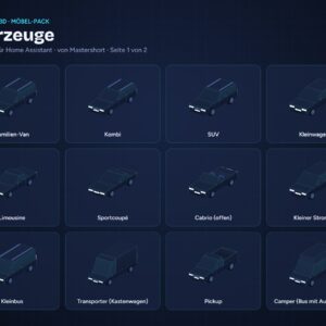 NeonPlan 3D Vehicles pack overview / Fahrzeug-Pack Übersicht