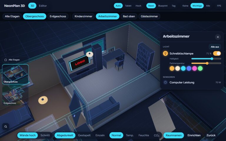 NeonPlan 3D Pro: Live Screens | Bildschirme live