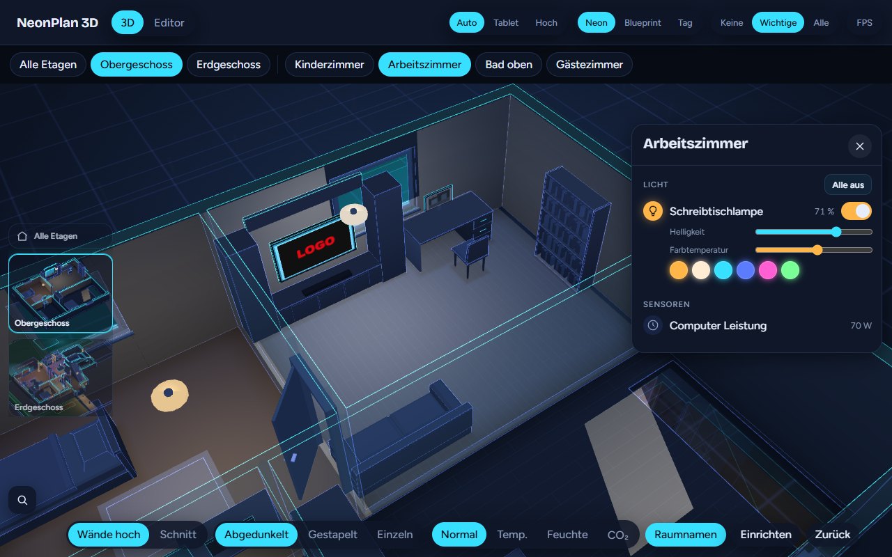 NeonPlan 3D Pro: Live Screens